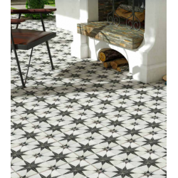 Πλακάκι Scintilla Black Pre-Cut 45x45 Μαύρο Ματ